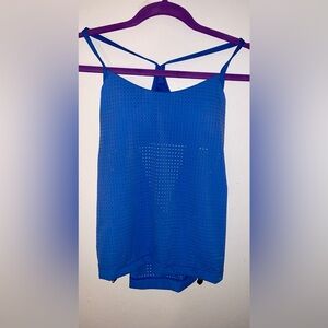 Nike Women’s Chlorine Resistant Essential Layered Tankini Top (XS; Pacific Blue)